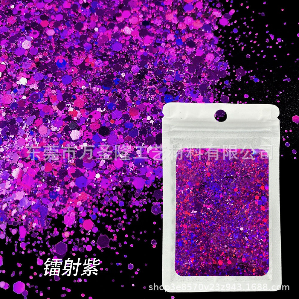 Wholesale Popular Holographic Mixed Size Sequins Filler